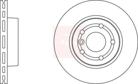 Apec DSK933 Brake Disc - 1