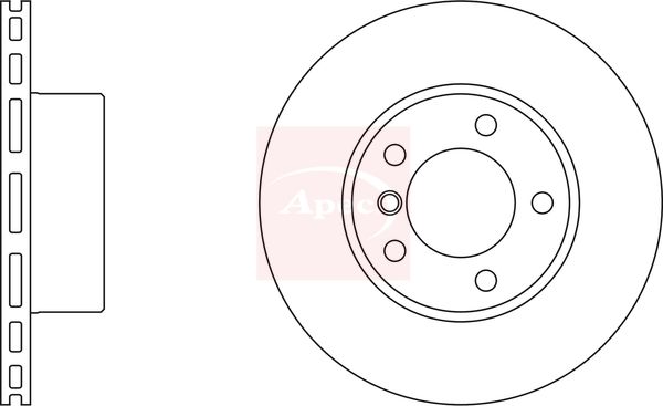 Apec DSK934 Brake Disc - 1
