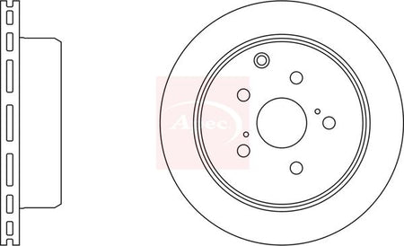 Apec DSK937 Brake Disc - 1