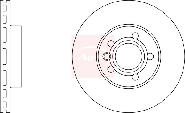 Apec DSK939 Brake Disc - 1