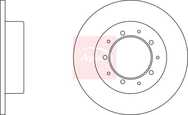 Apec DSK945 Brake Disc - 1