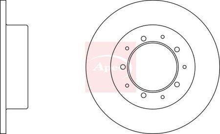 Apec DSK945 Brake Disc - 1