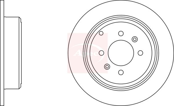 Apec DSK946 Brake Disc - 1
