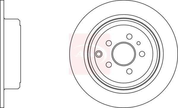 Apec DSK948 Brake Disc - 1