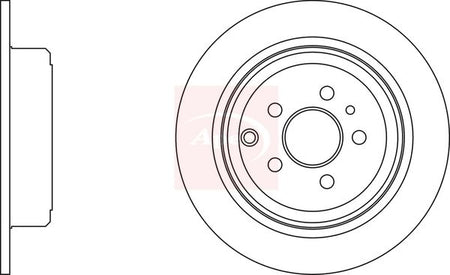 Apec DSK948 Brake Disc - 1