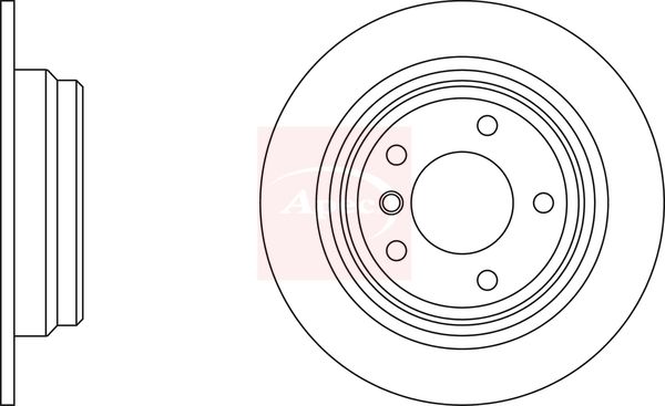 Apec DSK949 Brake Disc - 1