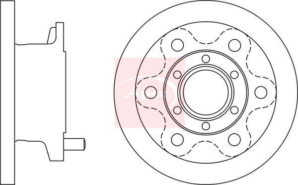 Apec DSK961 Brake Disc - 1