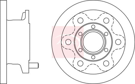 Apec DSK961 Brake Disc - 1