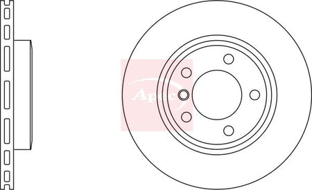 Apec DSK971 Brake Disc - 2