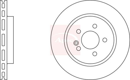 Apec DSK973 Brake Disc - 1