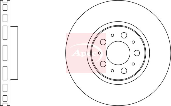 Apec DSK974 Brake Disc - 2