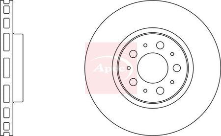 Apec DSK974 Brake Disc - 2