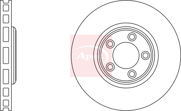 Apec DSK976 Brake Disc - 1