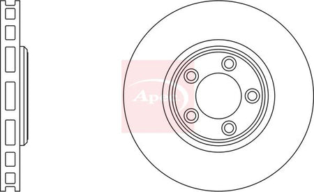 Apec DSK976 Brake Disc - 1