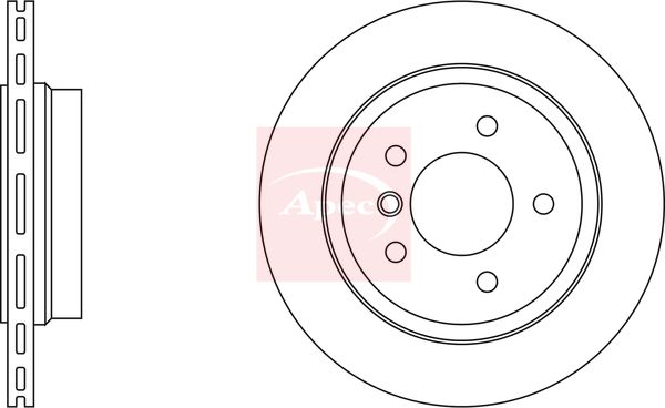 Apec DSK977 Brake Disc - 1