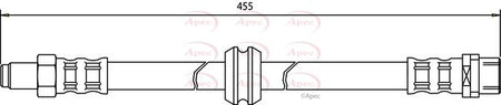 Apec HOS3001 Brake Hose - 1