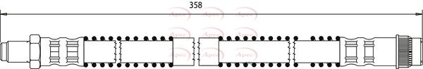 Apec HOS3003 Brake Hose - 1