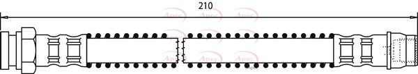 Apec HOS3006 Brake Hose - 1