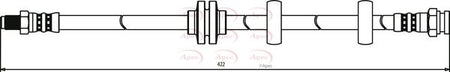 Apec HOS3008 Brake Hose - 1