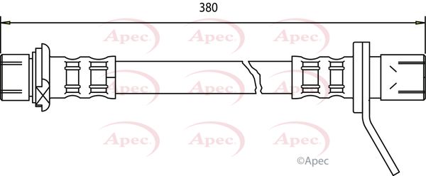 Apec HOS3009 Brake Hose - 1