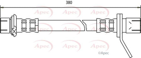 Apec HOS3009 Brake Hose - 1