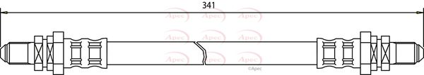 Apec HOS3011 Brake Hose - 1