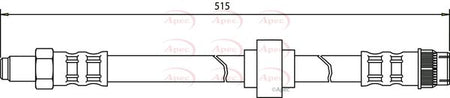 Apec HOS3023 Brake Hose - 1