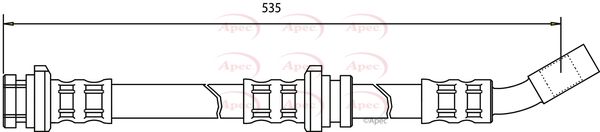 Apec HOS3034 Brake Hose - 1