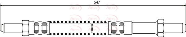 Apec HOS3035 Brake Hose - 1