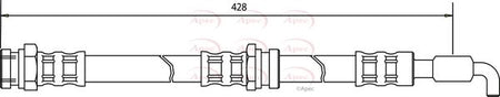 Apec HOS3036 Brake Hose - 1