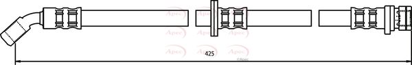 Apec HOS3038 Brake Hose - 1