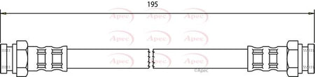 Apec HOS3042 Brake Hose - 1