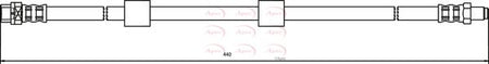Apec HOS3048 Brake Hose - 1
