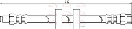 Apec HOS3050 Brake Hose - 1