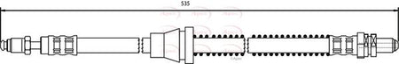 Apec HOS3053 Brake Hose - 1