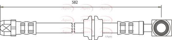 Apec HOS3055 Brake Hose - 1