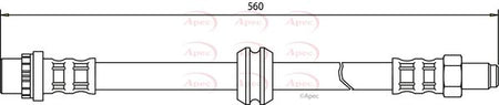 Apec HOS3057 Brake Hose - 1