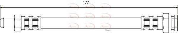 Apec HOS3058 Brake Hose - 1