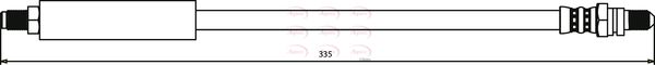 Apec HOS3059 Brake Hose - 1