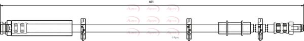 Apec HOS3064 Brake Hose - 1