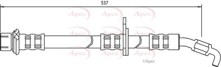 Apec HOS3075 Brake Hose - 1