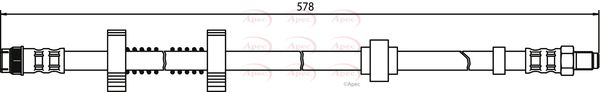 Apec HOS3078 Brake Hose - 1