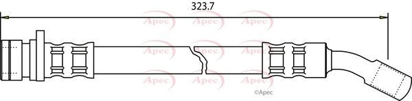 Apec HOS3083 Brake Hose - 1