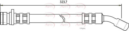 Apec HOS3083 Brake Hose - 1