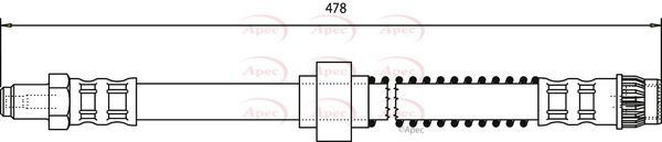 Apec HOS3084 Brake Hose - 1