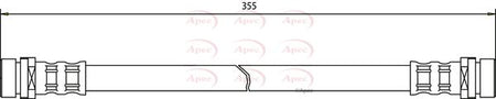 Apec HOS3086 Brake Hose - 1