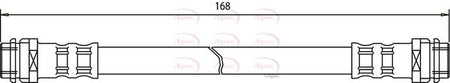 Apec HOS3092 Brake Hose - 1