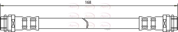 Apec HOS3092 Brake Hose - 1