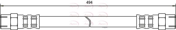 Apec HOS3096 Brake Hose - 1