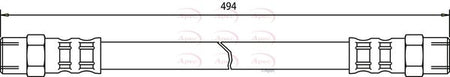 Apec HOS3096 Brake Hose - 1
